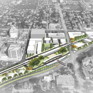 Douglas Station aerial rendering