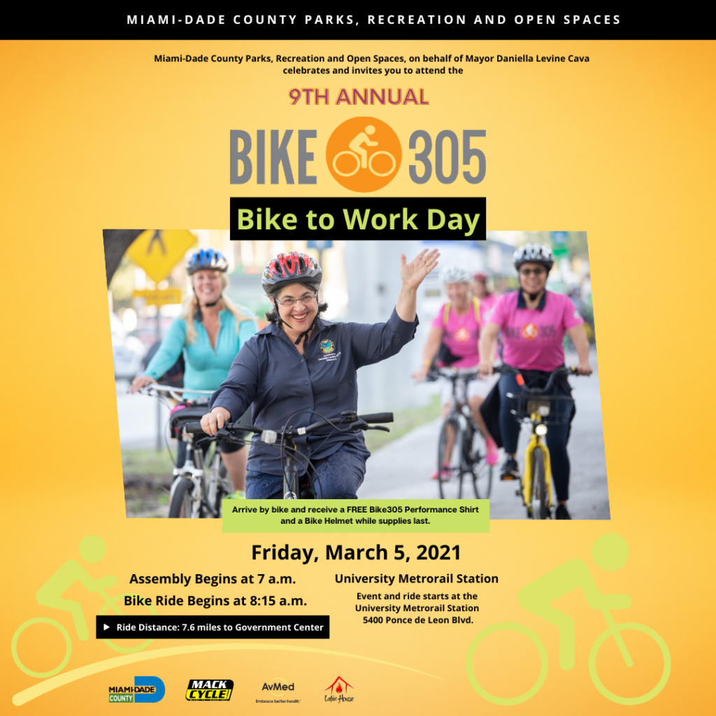 The 9th Annual Bike305 Bike to Work Day The Underline