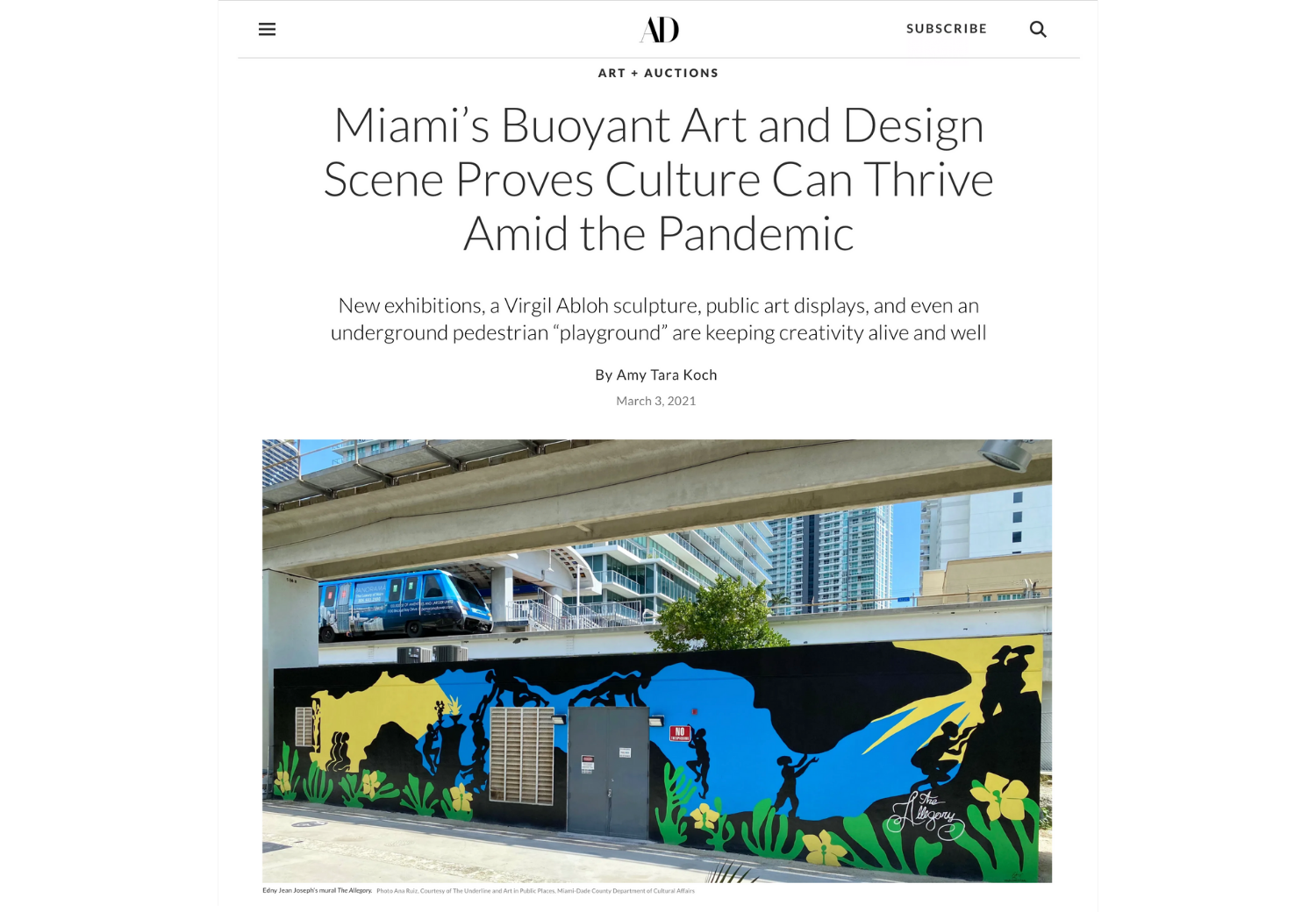 Miami's Buoyant Art and Design Scene Proves Culture Can Thrive Amid the  Pandemic