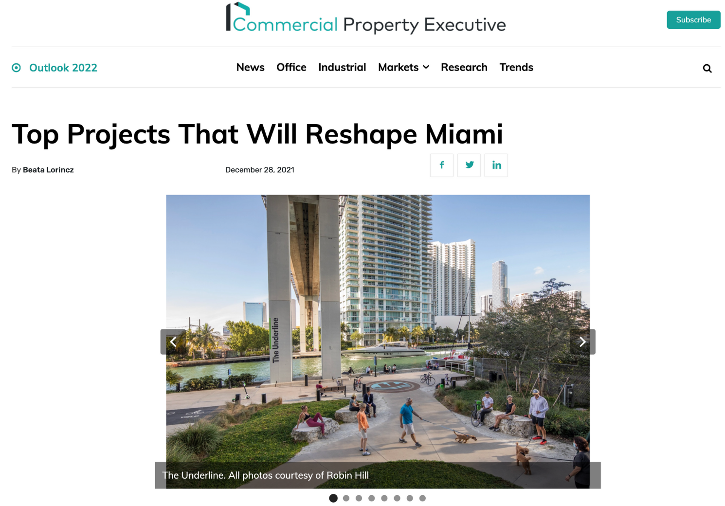 Commercial Property Executive "Top Projects That Will Reshape Miami